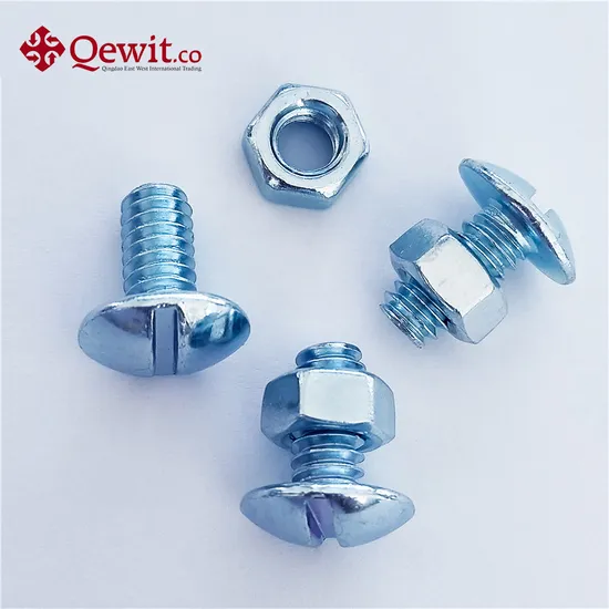 Mushroom Head Roofing Carbon Steel Bolts with Square Nuts